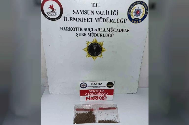 Bafra’da uyuşturucu operasyonunda 1 tutuklama