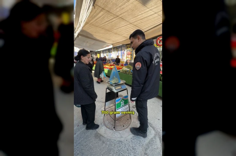 Bahçelievler’de pazarcının tartı oyunu bozuldu 