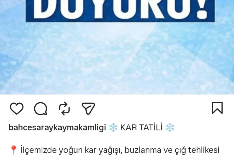 Bahçesaray’da taşımalı eğitime 1 gün ara 