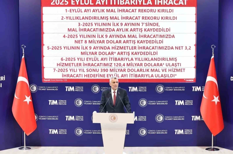 Bakan Bolat: "Eylül ayında hem aylık hem de yıllıklandırılmış mal ihracatında rekor kırdık" 