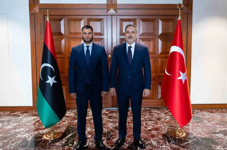 Bakan Fidan, Libya Milli Birlik Hükümeti İçişleri Bakan Vekili Trabelsi ile görüştü