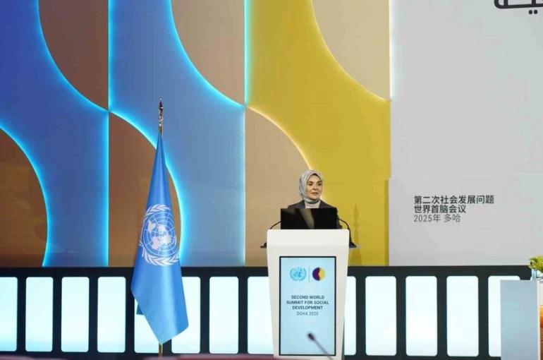 Bakan Göktaş Katar’da 2. Dünya Sosyal Kalkınma Zirvesi Genel Kurulu’na hitap etti 