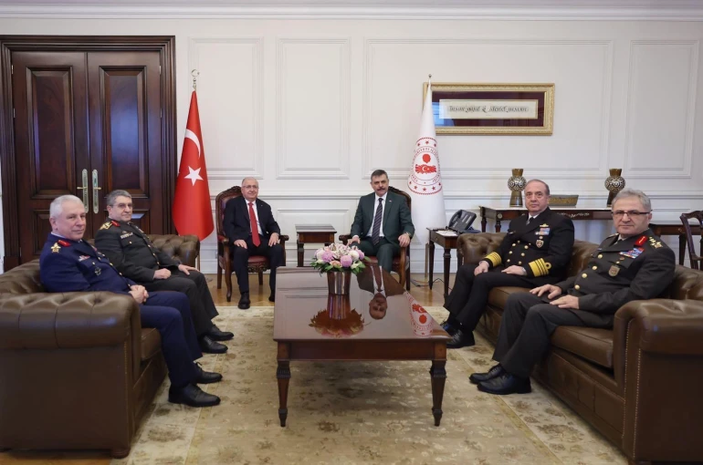 Bakan Güler ve komuta kademesinden İçişleri Bakanı Çiftçi’ye ziyaret