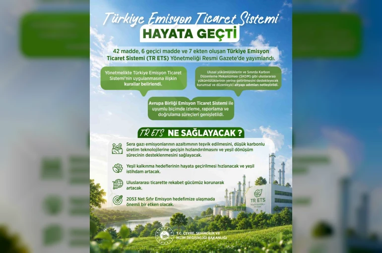 Bakan Kurum: "Emisyon ticaret sistemi ile karbon piyasasının hukuki çerçevesini belirlemiş olduk"