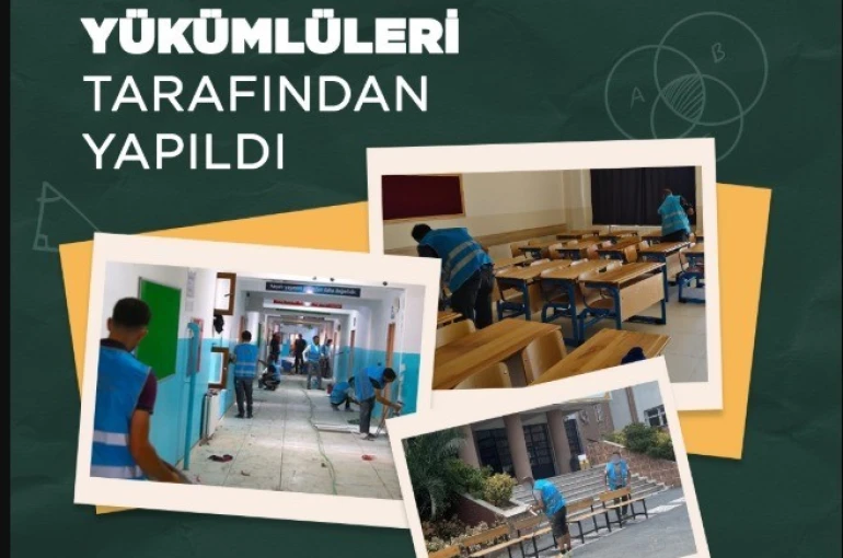 Bakan Tunç: "Bin 534 okulun bakım ve onarımı denetimli serbestlik yükümlüleri tarafından yapıldı"