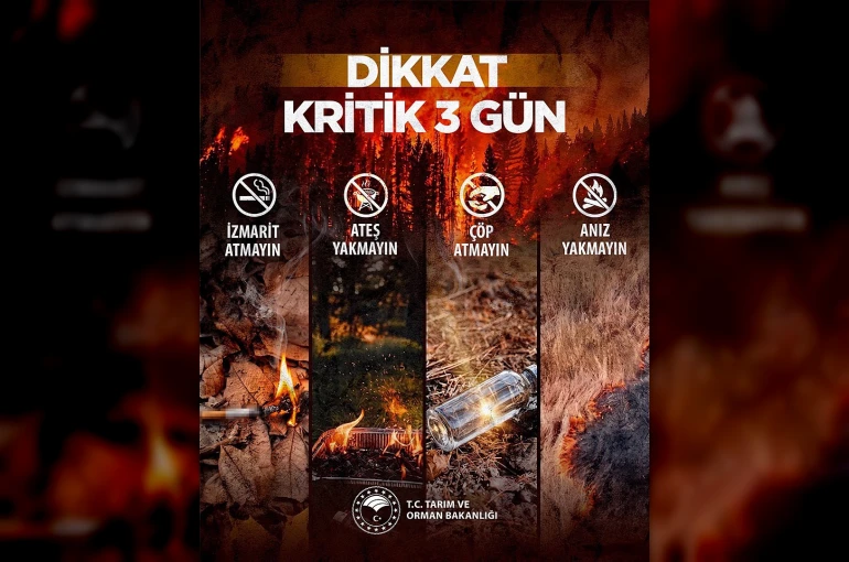 Bakan Yumaklı: "Orman yangınları açışından kritik 3 gün"