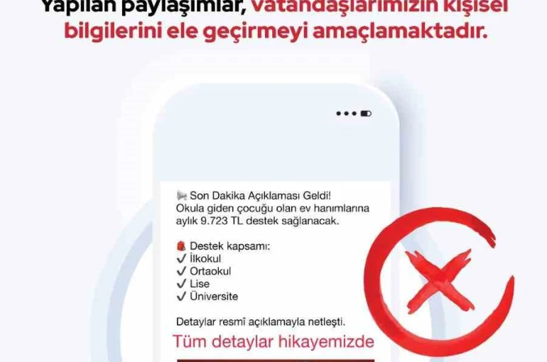 Bakanlıktan ‘sahte yardım’ paylaşımlarına karşı uyarı