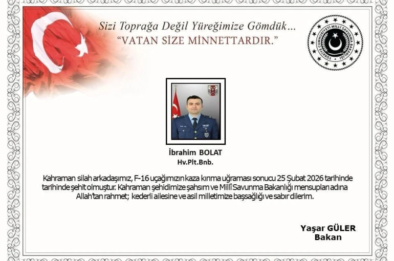 Balıkesir’de kaza kırıma uğrayan F-16’da şehit olan pilotun kimliği açıklandı 