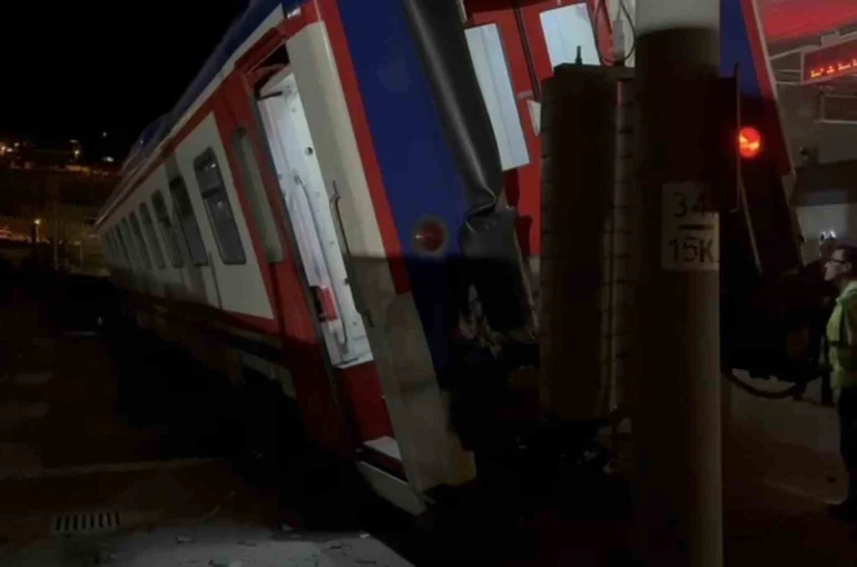 Bandırma’da tren kazası ucuz atlatıldı