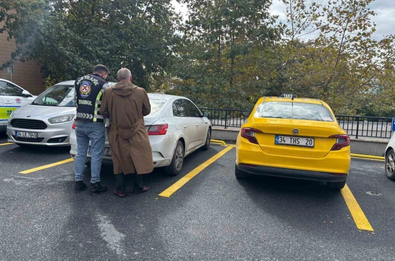 Başakşehir’de sürücüyü tehdit eden taksici yakalandı 