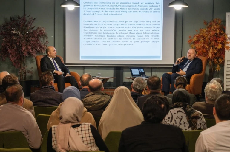 Başiskele’deki kültür söyleşisinde Çobankale kazıları anlatıldı