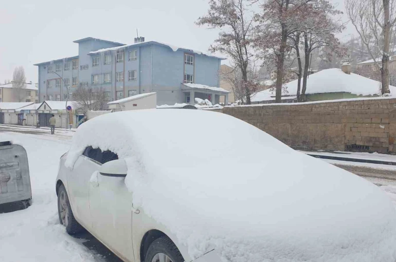 Başkale’de kar yağışı 