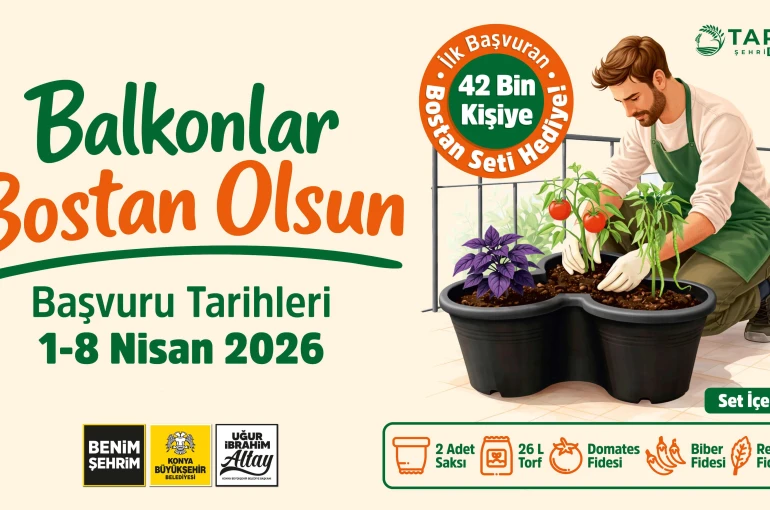 Başkan Altay: “Balkonlar Bostan Olsun Projesi ile 42 bin kişiye sebze yetiştirme seti hediye edeceğiz”