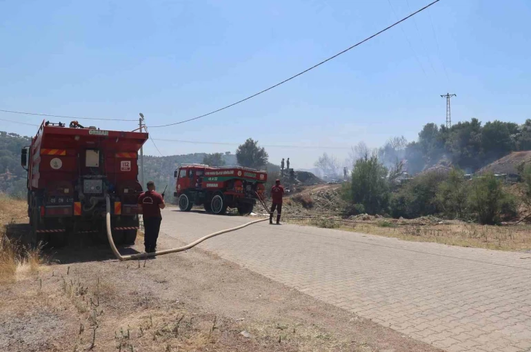 Başkan Arıcı, yangın bölgesinde incelemelerde bulundu 