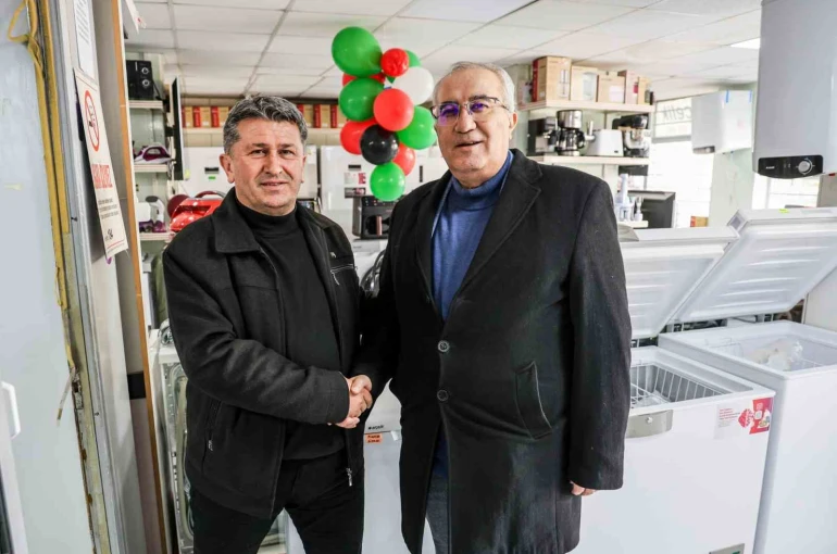 Başkan Arslan Çameli esnafı ile bir araya geldi 