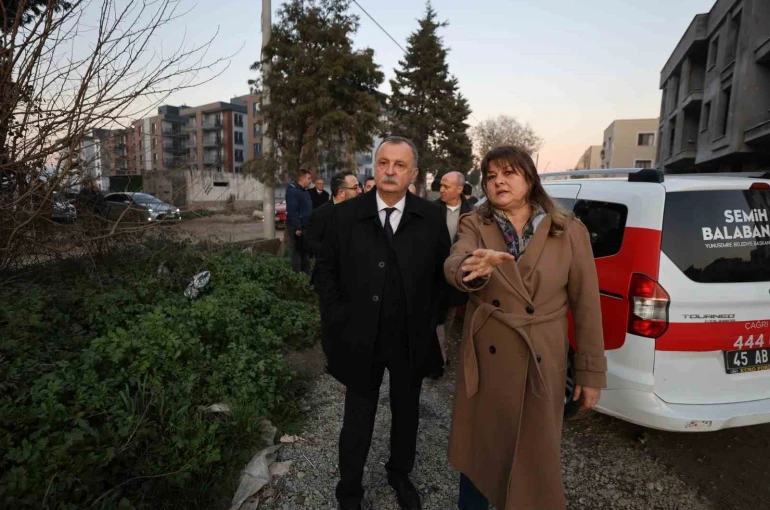 Başkan Balaban, Muradiye’de süren altyapı çalışmalarını inceledi 