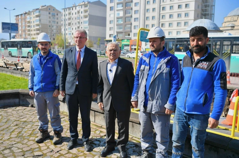 Başkan Büyükkılıç, 11 adet yaya üst geçidi projesinin ilk etap çalışmalarını inceledi 
