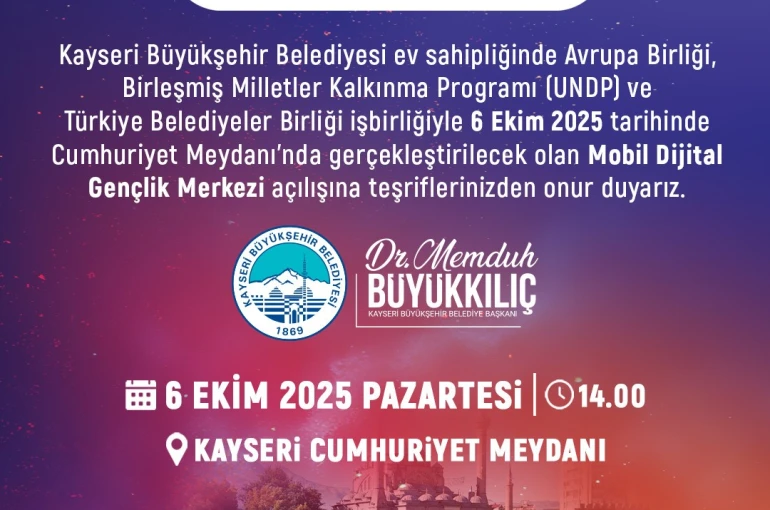 Başkan Büyükkılıç: "Dijital geleceğin merkezi açılıyor"