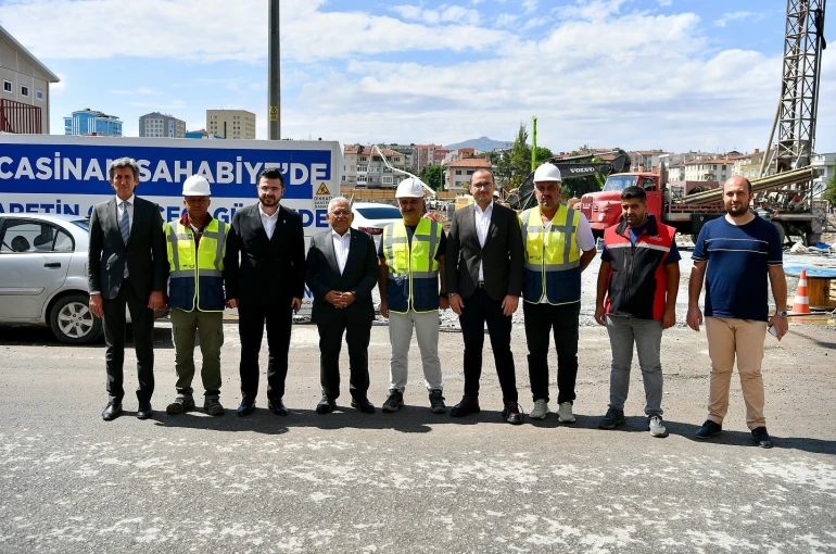 Başkan Büyükkılıç ile Başkan Okandan’dan, Sahabiye Projesi 2. Etap çalışmalarına inceleme 