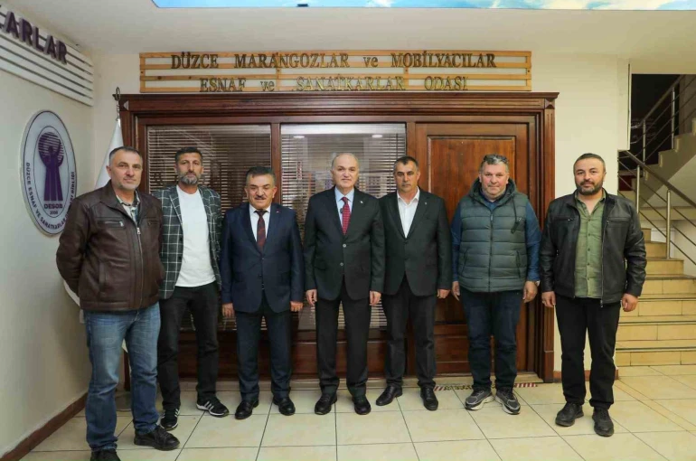 Başkan Faruk Özlü esnaf odalarını ziyaret etti 