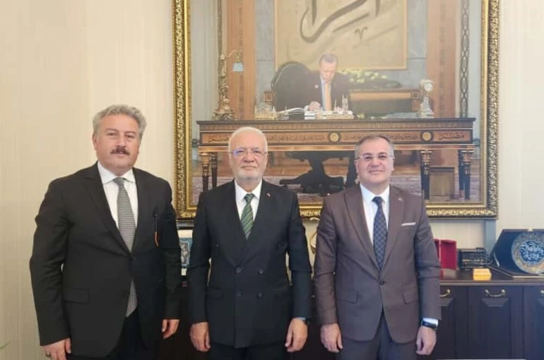 Başkan Özdoğan’dan Elitaş’a ziyaret 