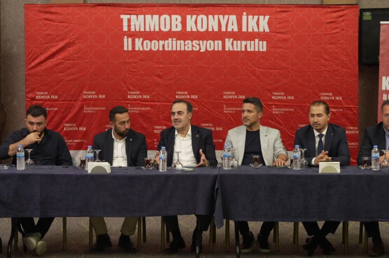Başkan Öztürk, TMMOB Konya İKK istişare toplantısı'na konuk oldu