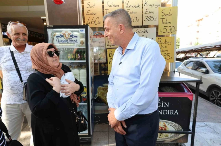 Başkan Şimşek Nişancıpaşa esnafının taleplerini tek tek dinledi 