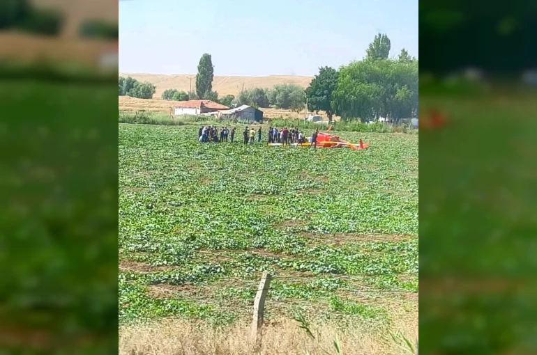 Başkentte eğitim helikopteri düştü: "2 yaralı" 
