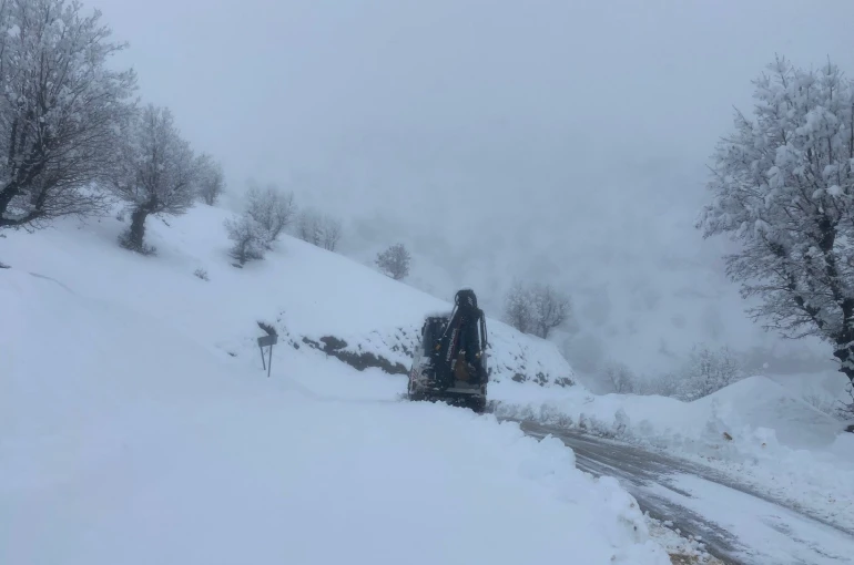 Batman’da kapalı olan ilçeler arası yol ulaşıma açıldı 