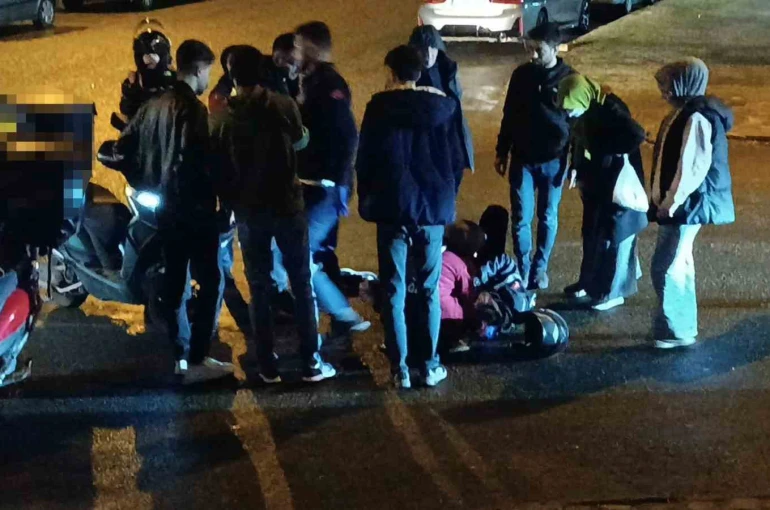 Batman’da motosikletten savrulan kurye yaralandı 