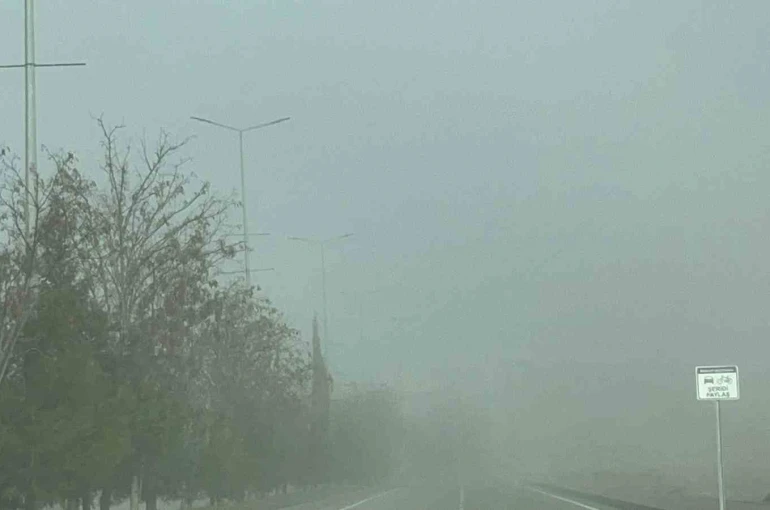 Batman’da sis etkili oldu, görüş mesafesi düştü