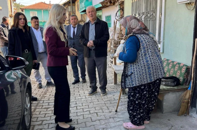 Bayan Kaymakam köy köy dolaşıyor 