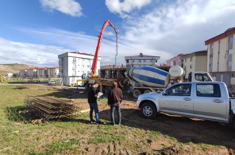 Bayburt’ta hazır beton tesisleri denetlendi 