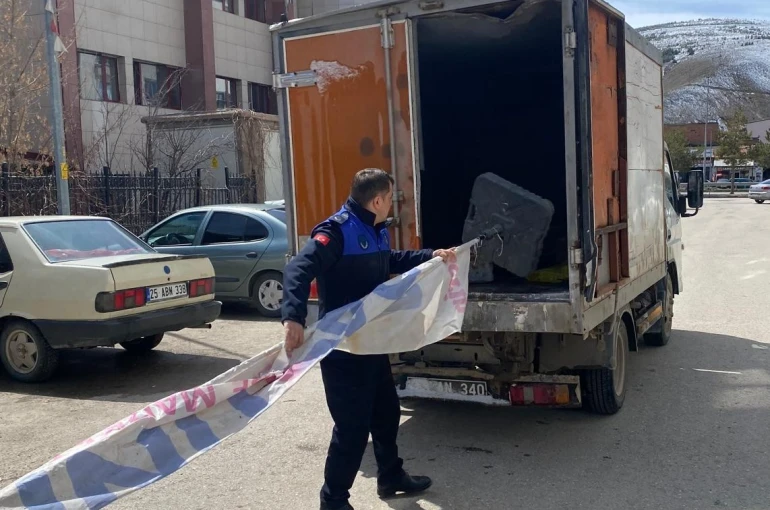 Bayburt’ta kaldırım işgallerine yönelik denetimler sürüyor 