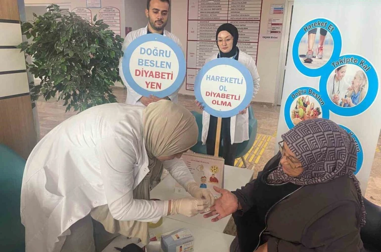 Bayburt’ta vatandaşlar diyabet hastalığı hakkında bilgilendirildi 