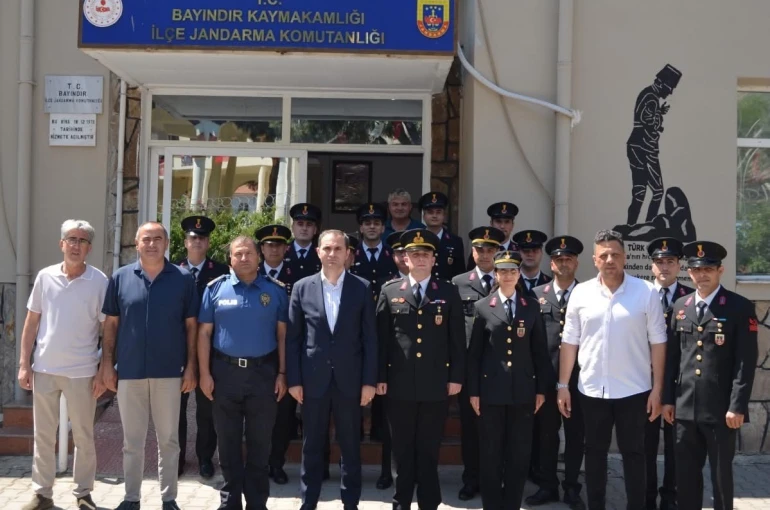 Bayındır Kaymakamı Mete’den Jandarma’ya kuruluş yıl dönümü ziyareti