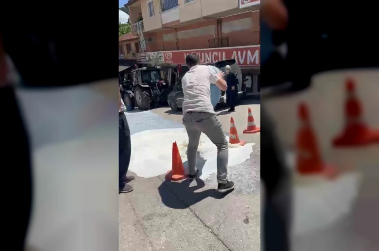 Belediye önüne süt dökme eyleminin ardındaki gerçek ortaya çıktı 