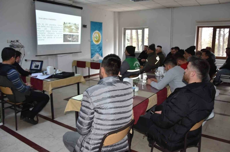 Beyşehir’de orman yangınlarına karşı müdahale eğitimi verildi