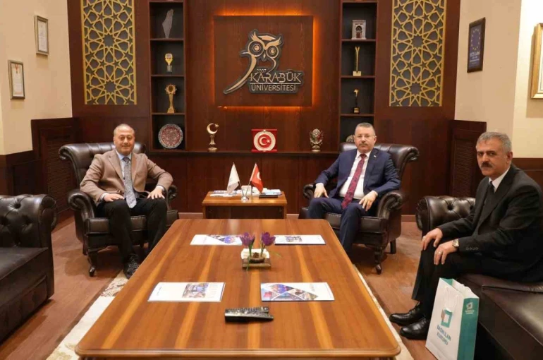 BİK Ankara Bölge Müdürü Çelik’ten Rektör Kırışık’a ziyaret 