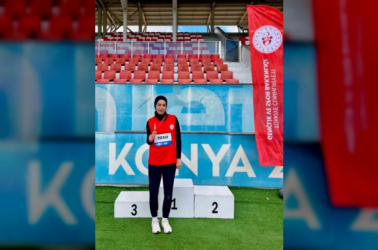 Bilecikli atletizm sporcusu Türkiye 3’üncüsü oldu 