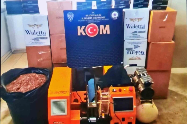 Bilecik’te 127 bin 800 adet makaron ele geçirildi