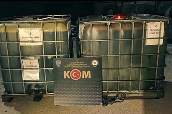 Bilecik’te bin 900 litre kaçak akaryakıt ele geçirildi 