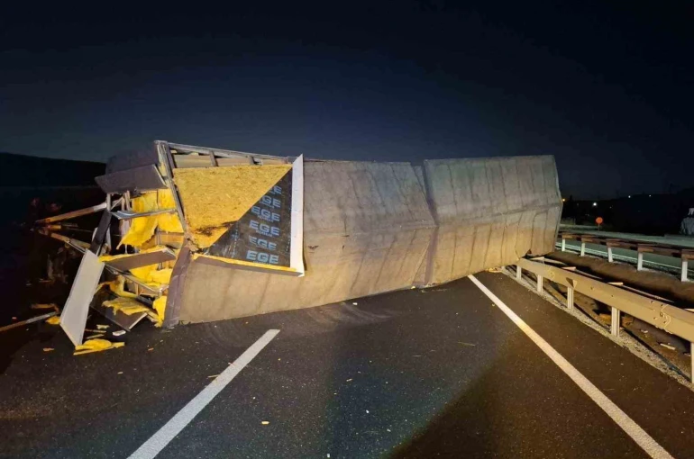 Bilecik’te karavan devrildi: 1 yaralı 