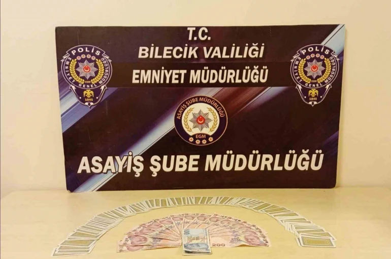Bilecik’te kumar baskını: 7 kişiye 95 bin lira ceza