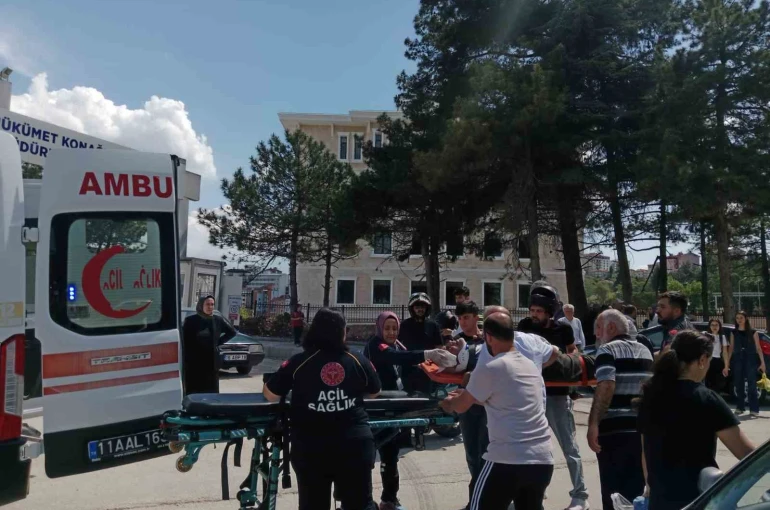 Bilecik’te otomobilin çarptığı yaya yaralandı