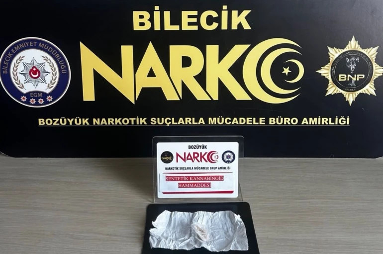 Bilecik’te uyuşturucu operasyonu: 1 şüpheli yakalandı 