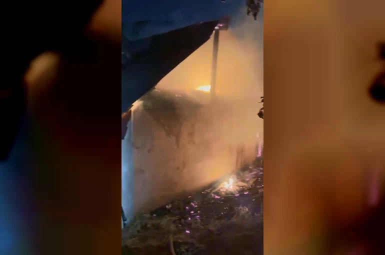 Bingöl’de arazi yangını eve sıçradı 