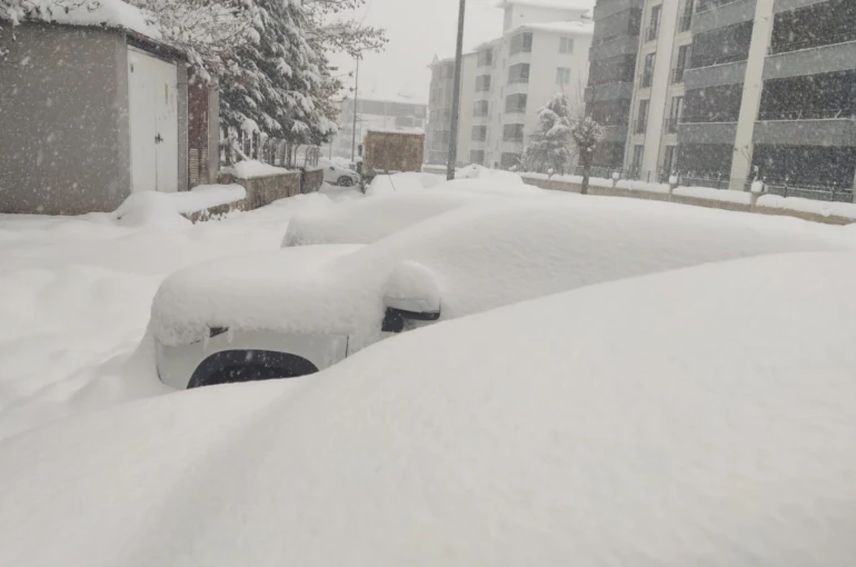 Bingöl’de kar yağışı aralıksız devam ediyor 
