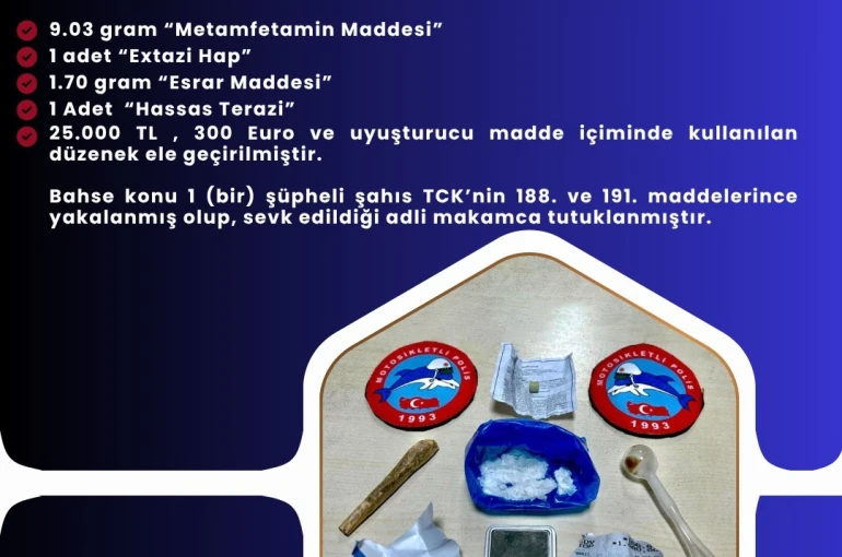 Bingöl’de uyuşturucu operasyonu: 1 şüpheli tutuklandı 