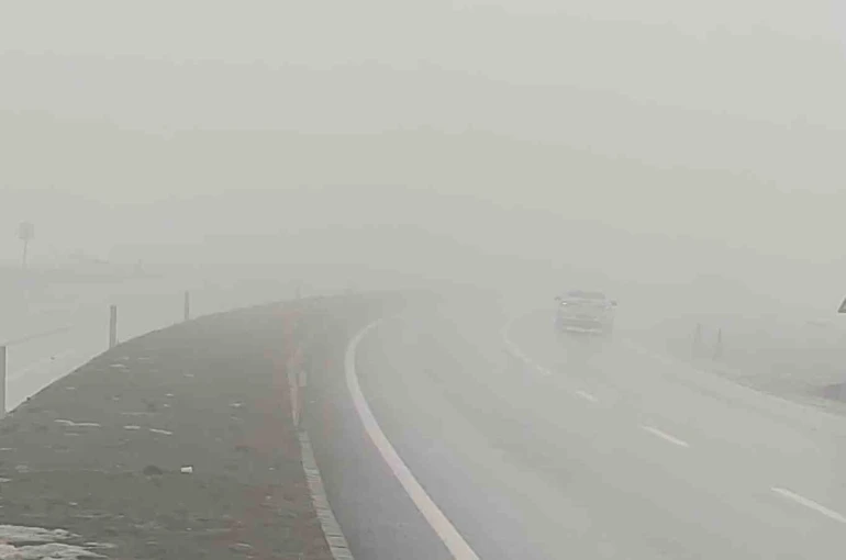 Bingöl’de yoğun sis görüş mesafesini düşürdü 